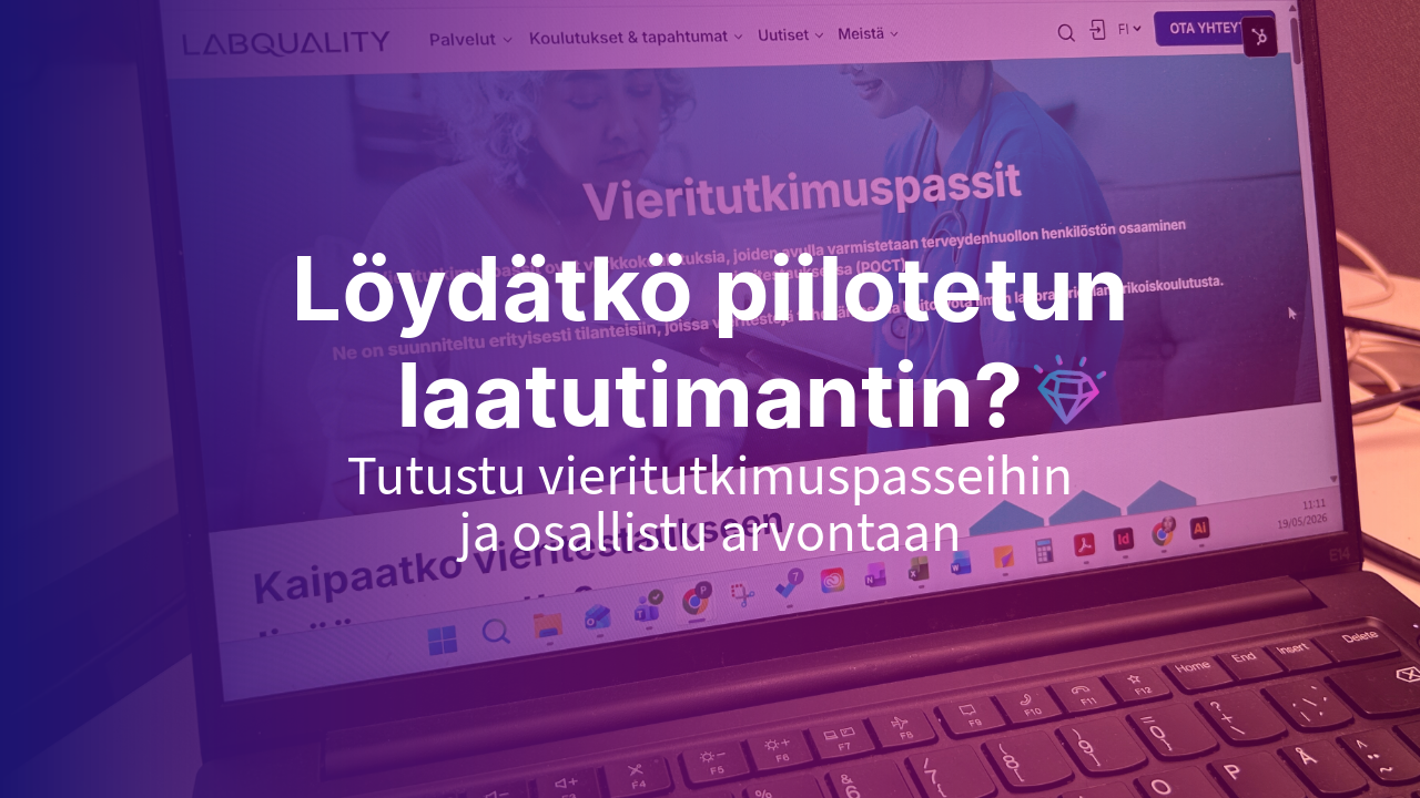 Löydä laatutimantti, osallistu arvontaan ja tutustu samalla siihen, miten Vieritutkimuspassit tukevat jatkuvaa oppimista työarjessa.